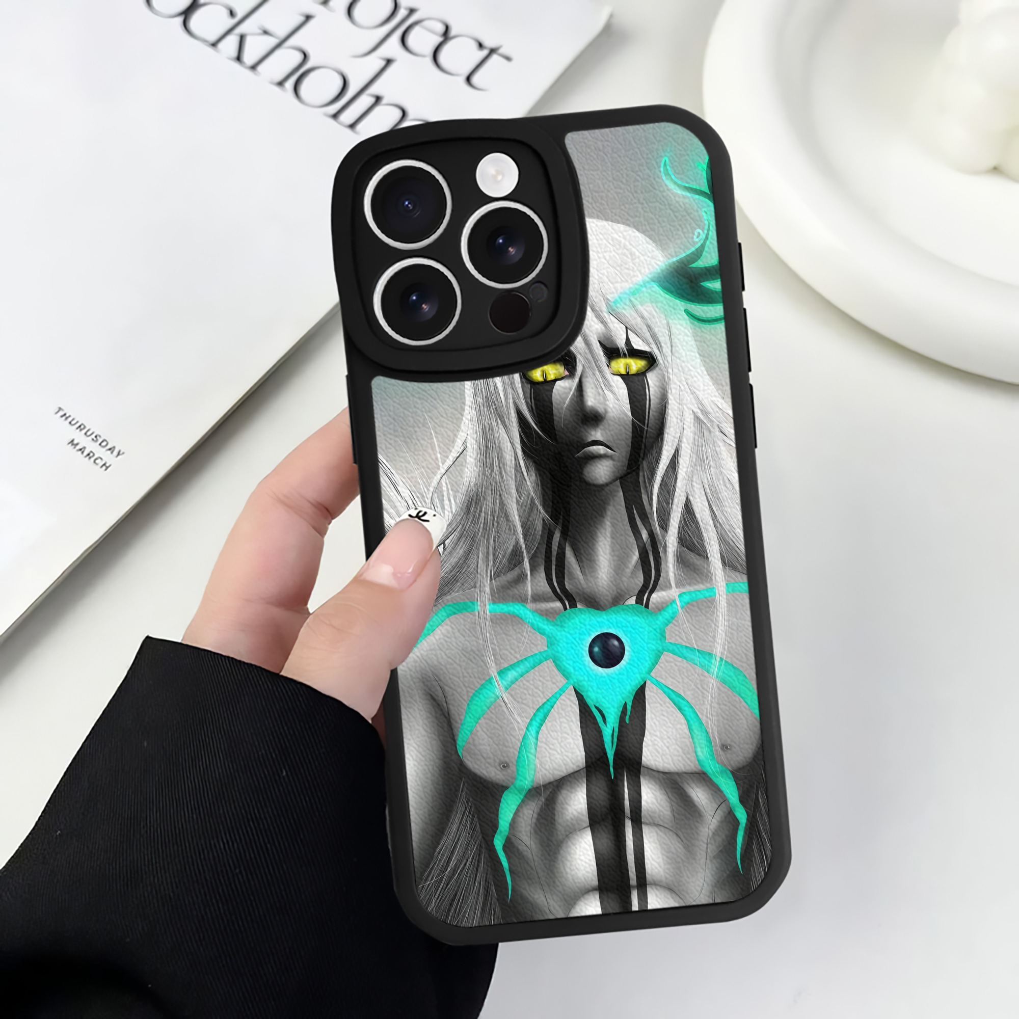 （画像用） ブリーチ BLEACH 【iPhone 16シリーズ対応】シリコンスマホケース（レザー調） 材質：シリコン